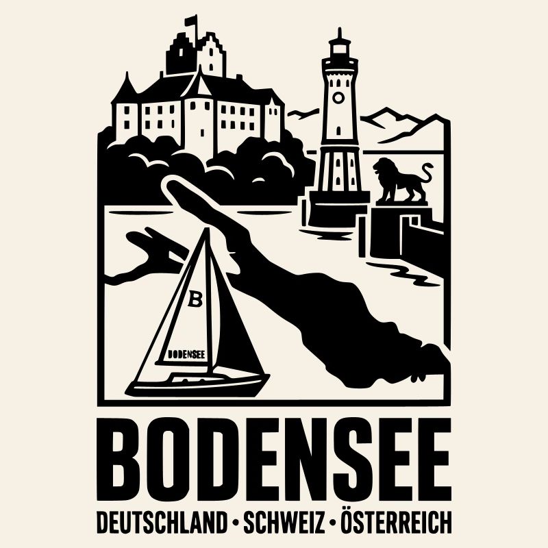 Bodensee Silhouette Wahrzeichen