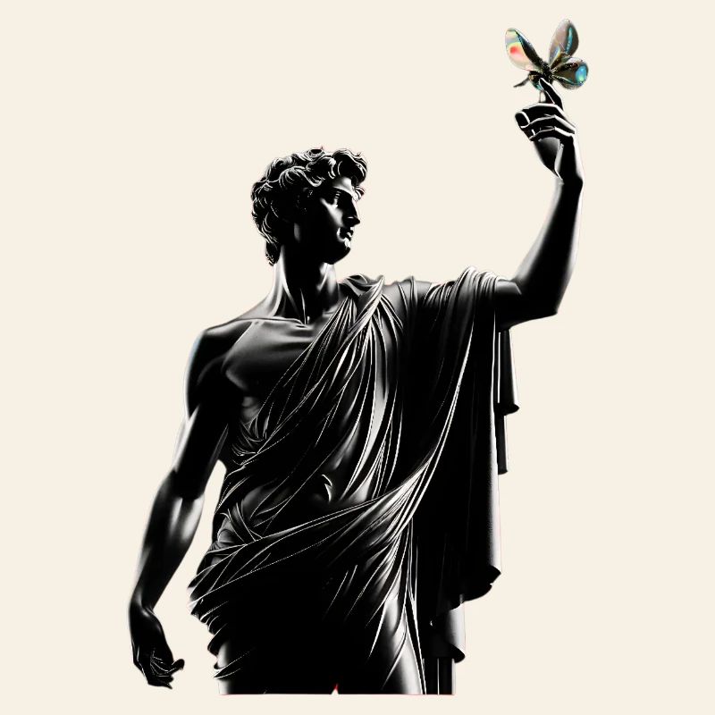 Pose davidique avec le papillon