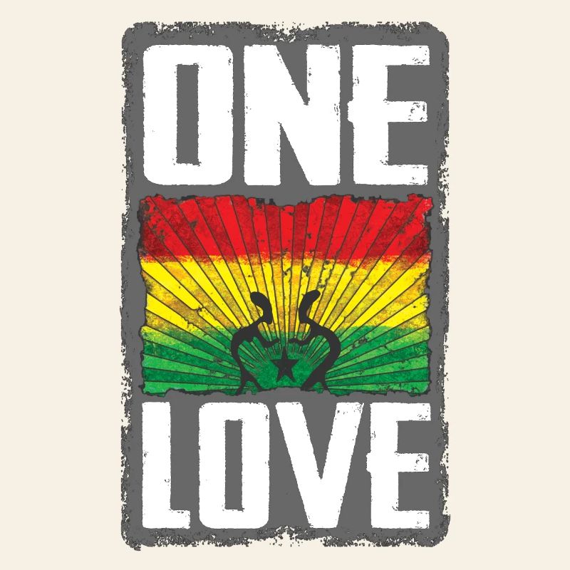 Conception du drapeau Reggae One Love