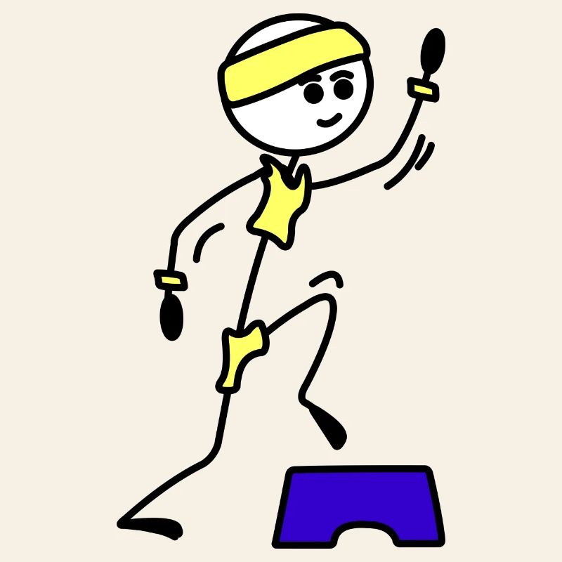 Schritte oder Aerobic Mädchen Trainingsübung