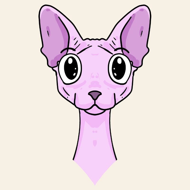 Sphynx Head Cat Propriétaire de chat