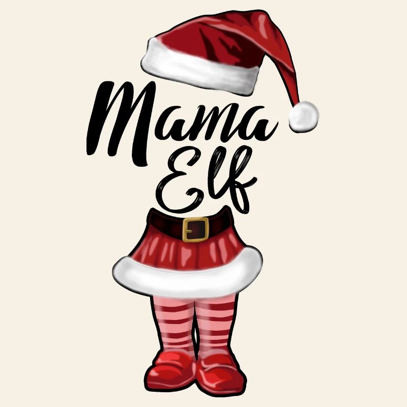 Maman Elfe – Drôle de design de Noël
