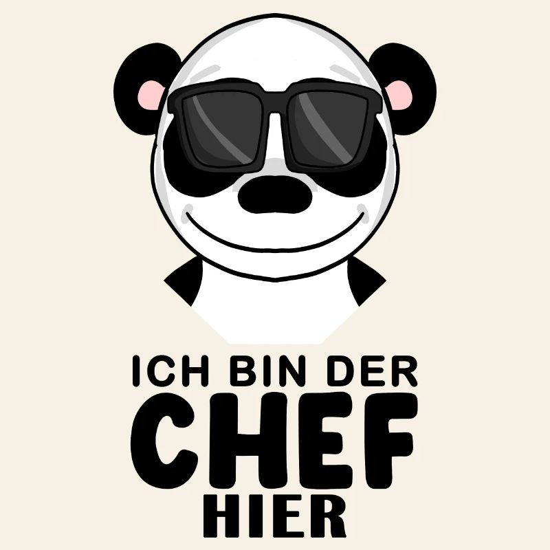 Chef Spruch Anführer Panda Motiv
