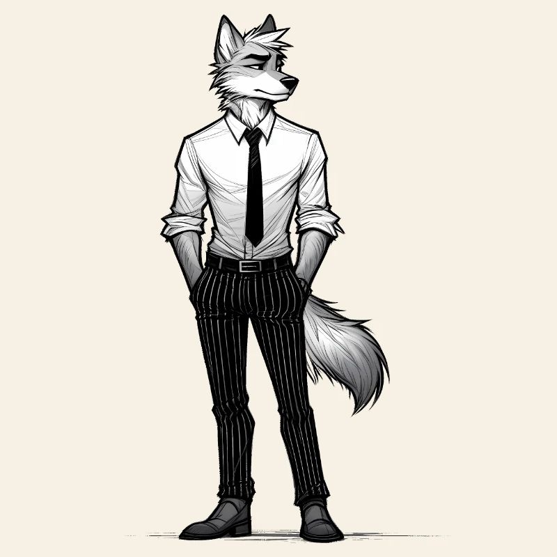 Dapper Wolf : Bête d’affaires décontractée