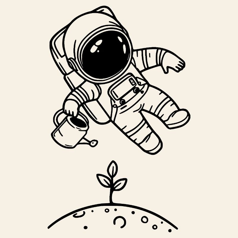 Jardinage d'astronautes Jardin d'art spatial