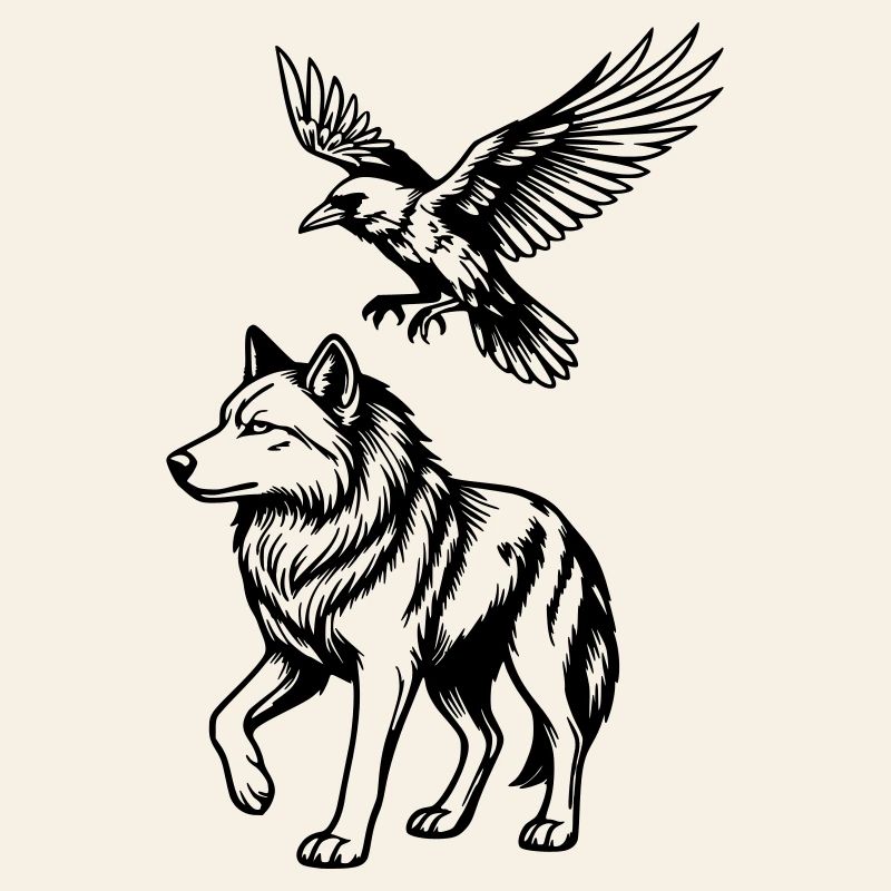 loup & corbeau