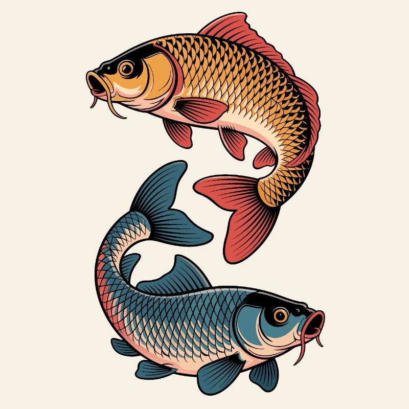 Colored Carp Fish