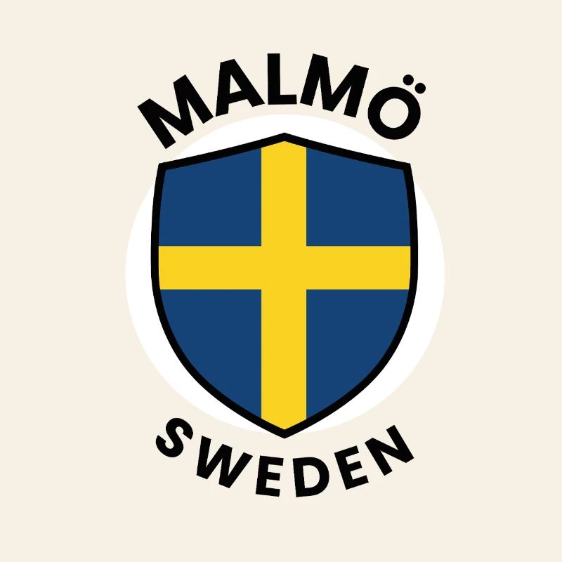 Swedish Flag Shield Design