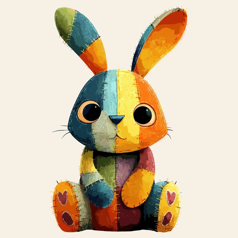 Patchwork Häschen Farbenfestival