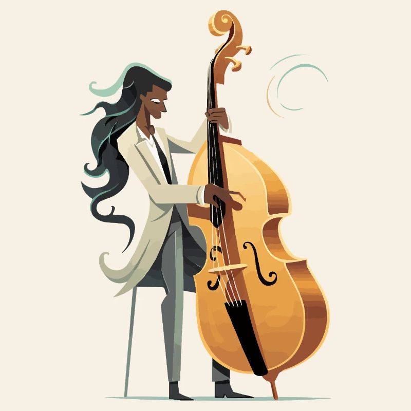 Maître du violoncelle dans le style moderne