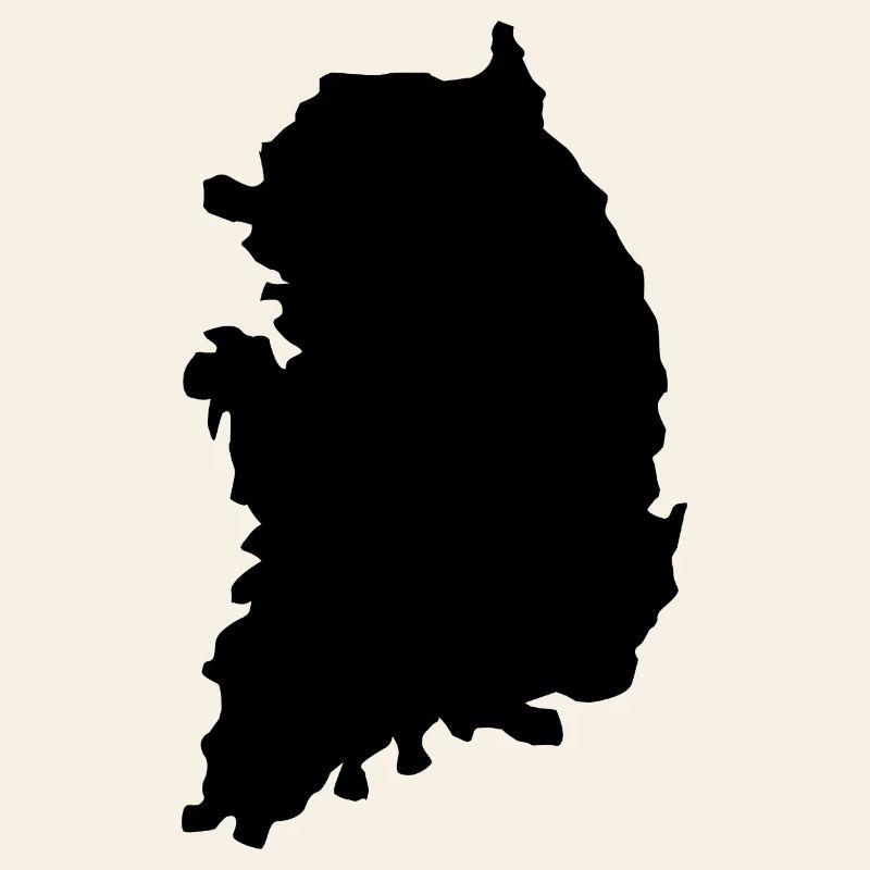 Carte de la Corée du Sud