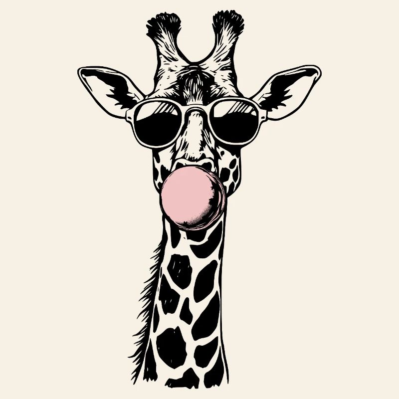 Cool Giraffe Bubble Vibes