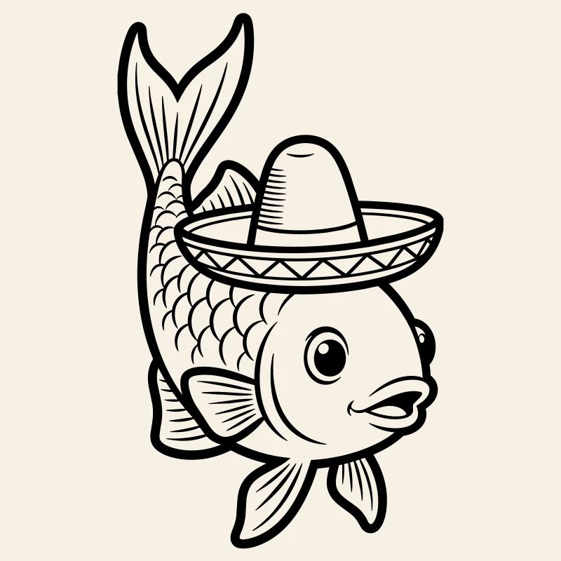 fish sombrero