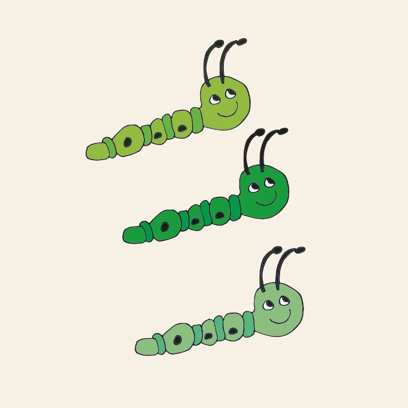 Chenilles en triplé