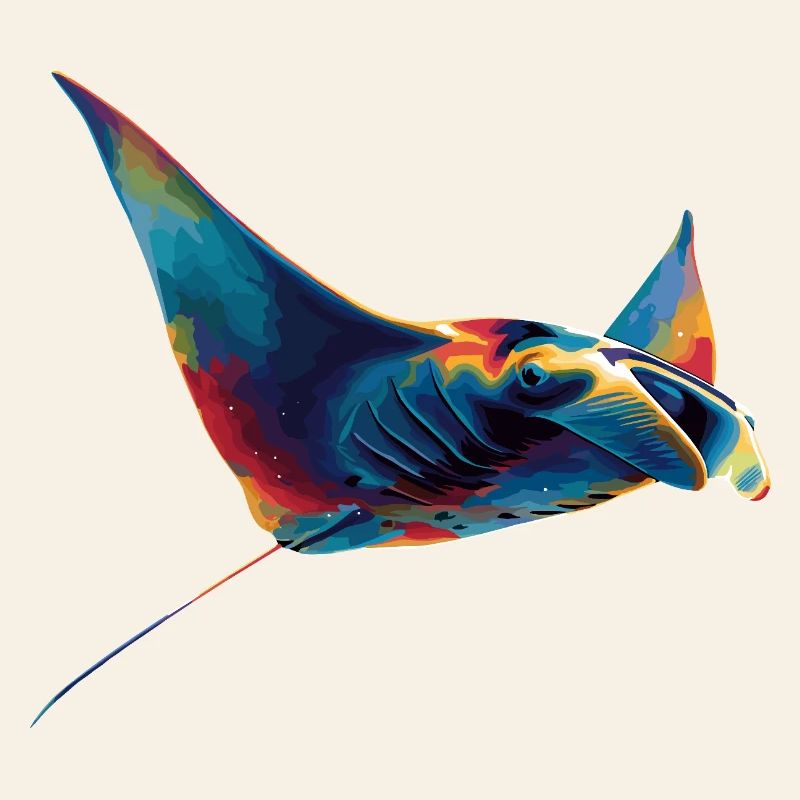 Manta Ray, Devil Ray, Stingray, Diver