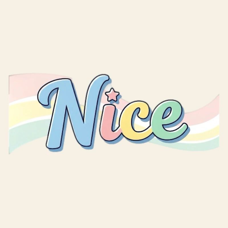 Nice style design with rainbow text