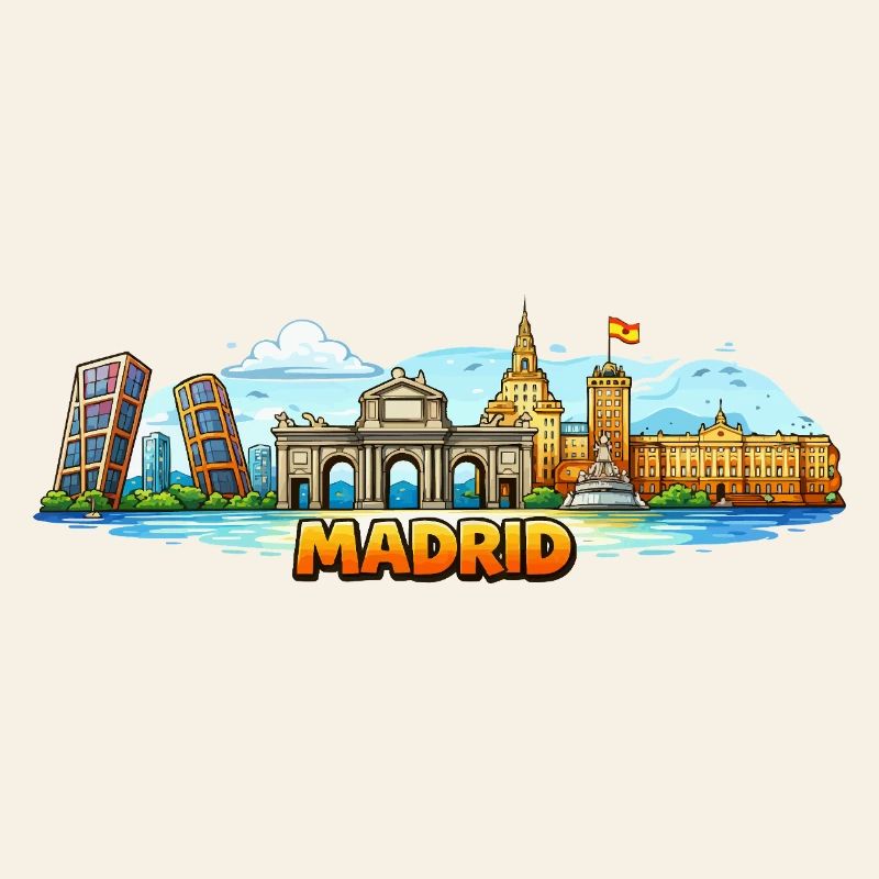 Madrid Skyline Stadt