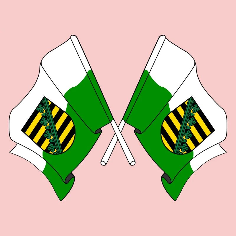 Two flags Saxony