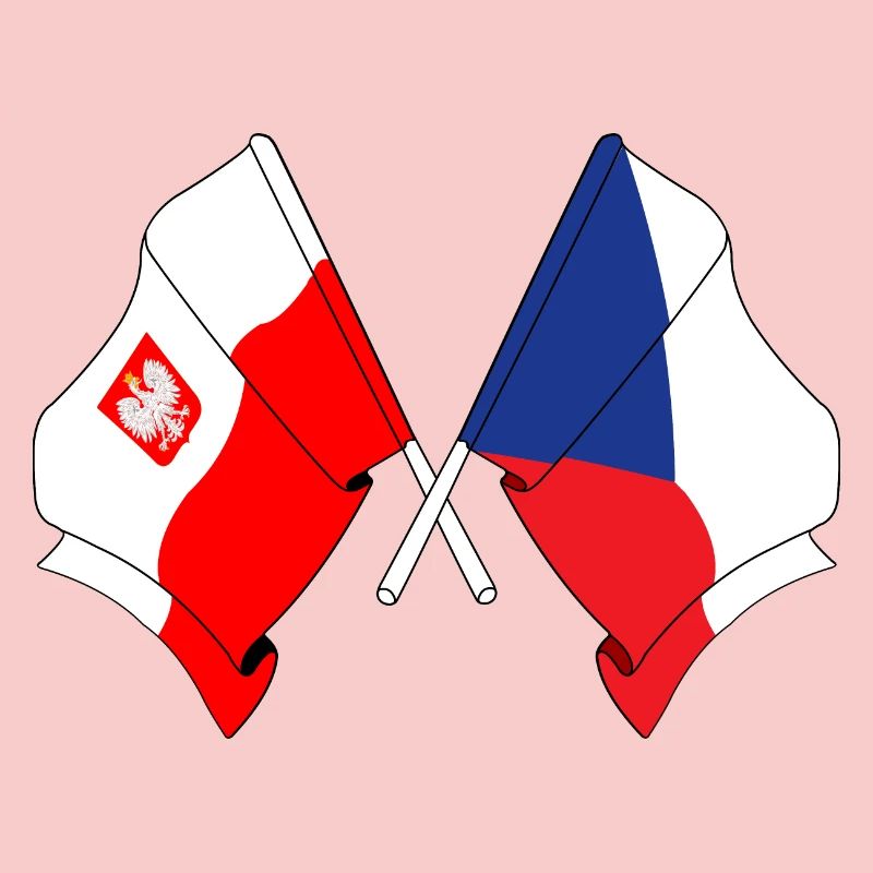 Flag Poland, Czech Republic