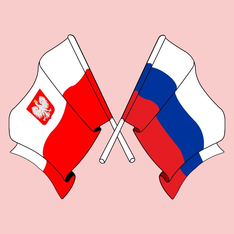Drapeau Pologne, Russie