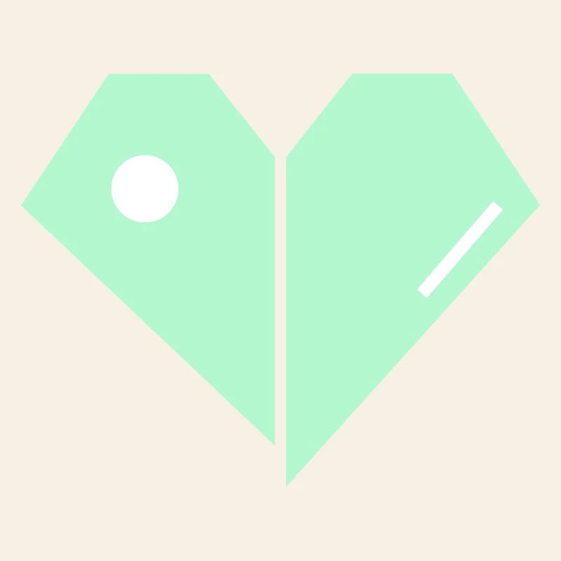 Mint Herz Split Minimalist