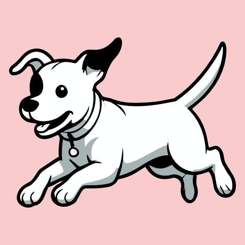 Playful Dog Cartoon