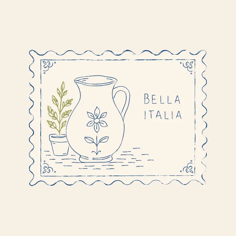 Bella Italia Ceramic Pitcher