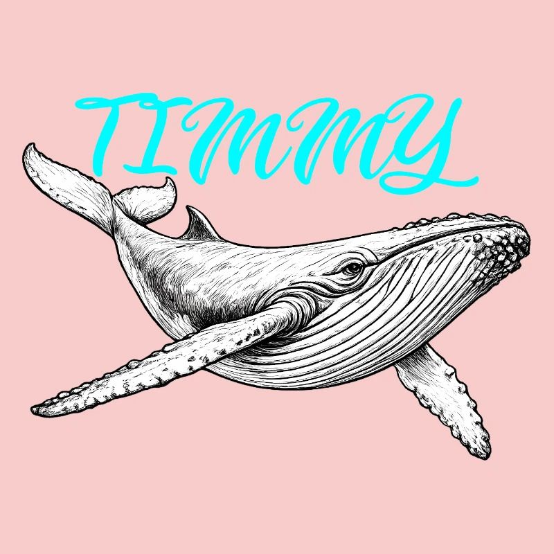 Neon Whale Sketch
