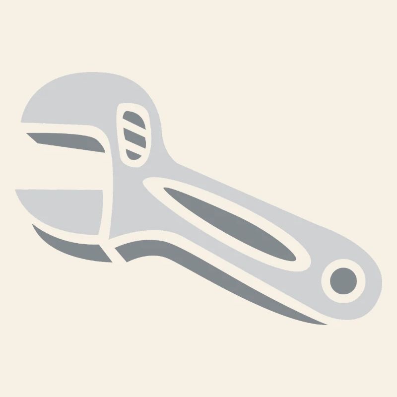 Illustration d’outil de clé de bande dessinée