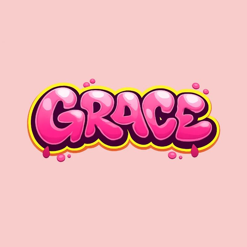 GRACE GRAFFITI NAME FOR PERFECT GIFT PRINTABLE on 