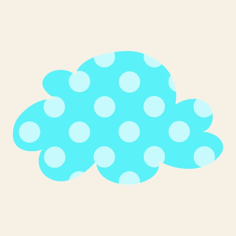 Points nuages Points Points Décoration de la chambre de bébé Enfants Météo