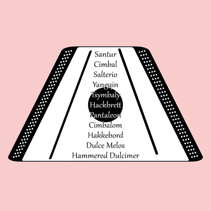 Dulcimer black n white