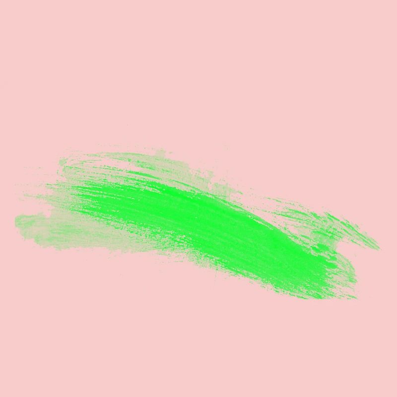 Trait de pinceau vert abstrait