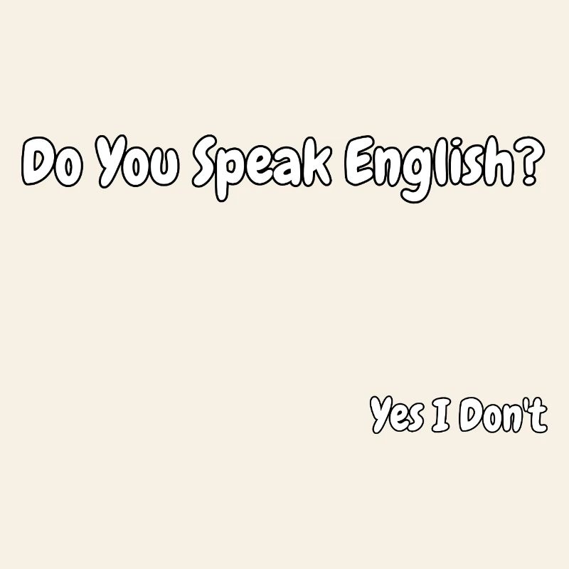 Conception drôle de blagues en anglais