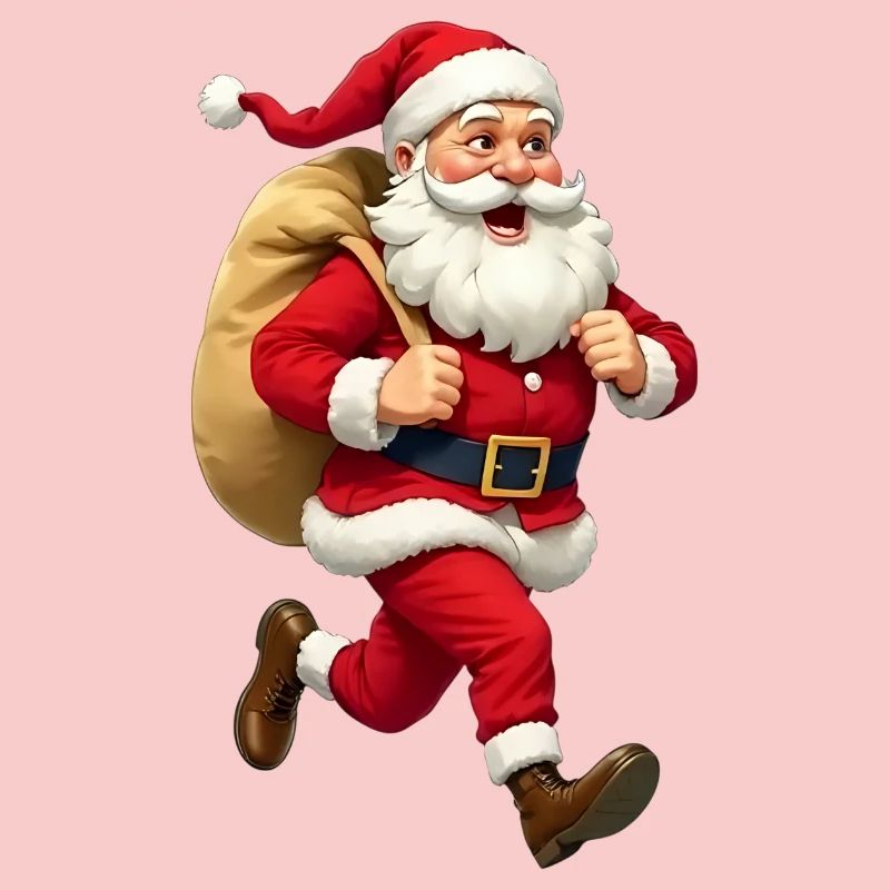 Weihnachtsmann läuft