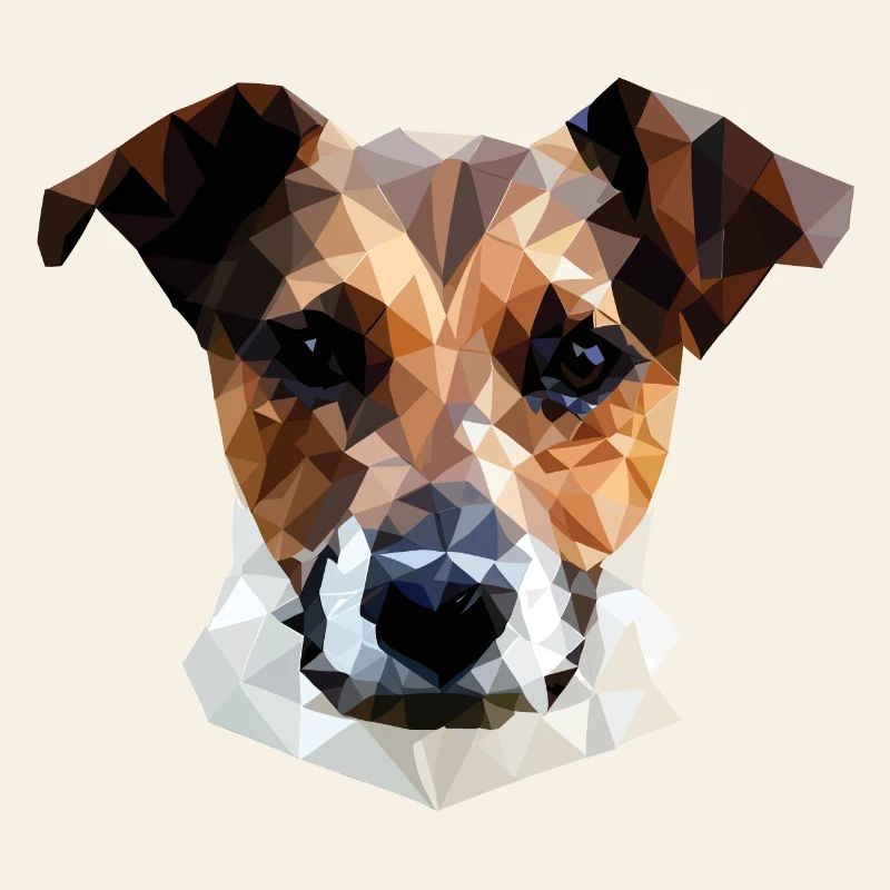 Jack Russell Terrier Dog Polygon