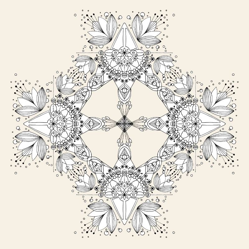 Water lily mandala