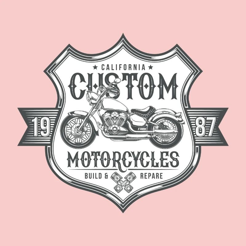 Custom Motorcycles America Motorcycle Retro Gift
