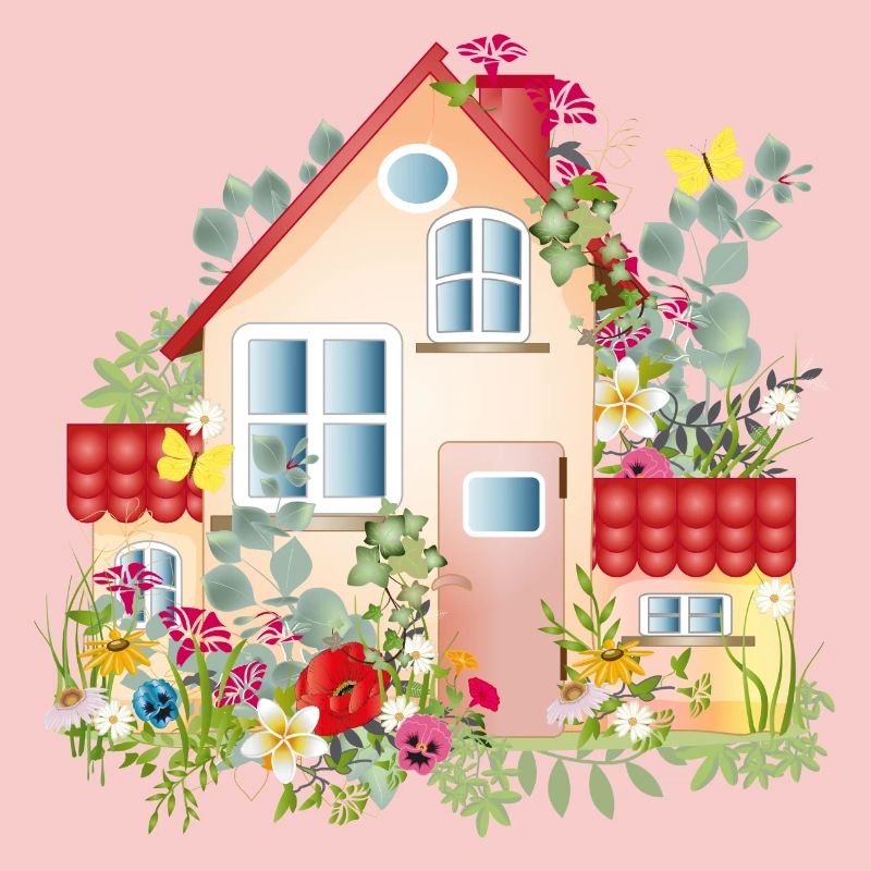 bunte Villa mit üppigen Garten - Ein Traumhaus