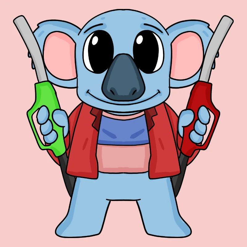 Gas station attendant Koala gas station