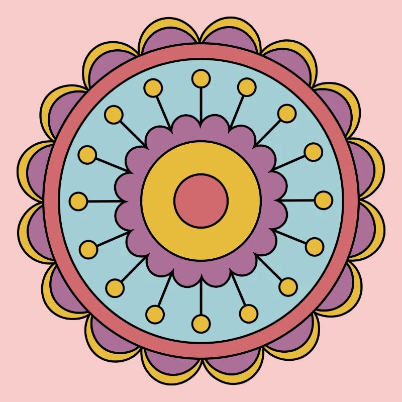 Cute Funky Hippie Boho Flower