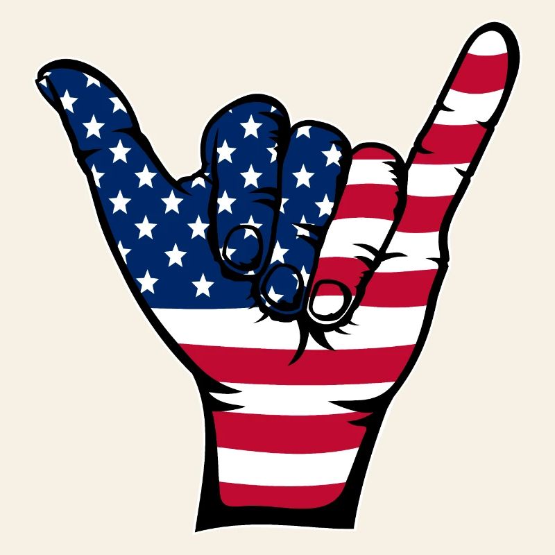Icône de surf du drapeau des États-Unis