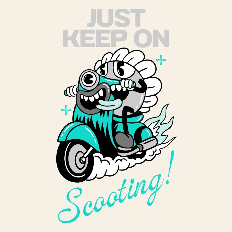 Just Keep On Scooting – Comic Scooter Fun