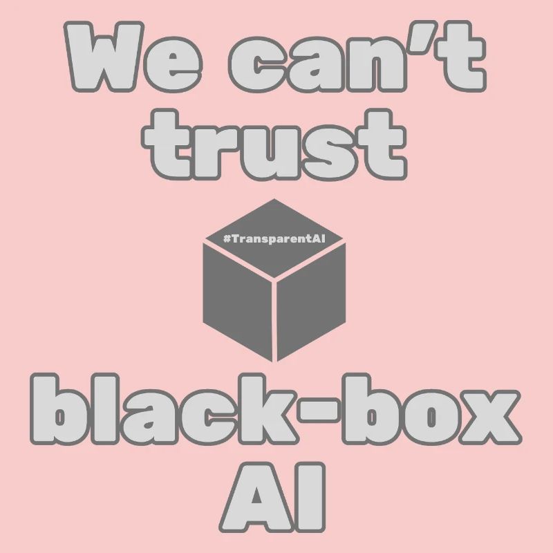 We Can’t Trust Black-Box AI Statement T-Shirt