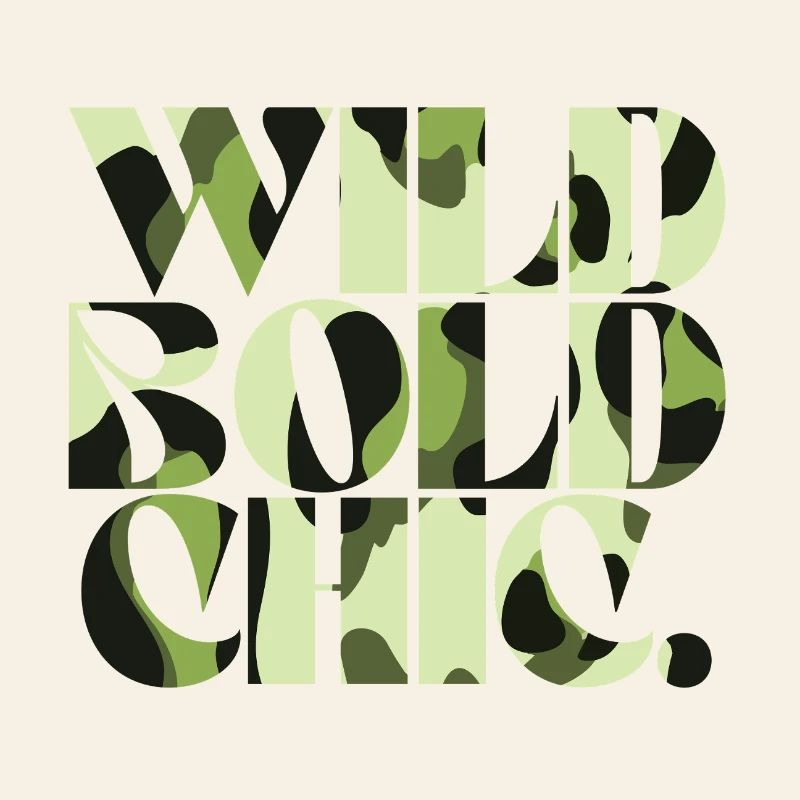 Wild Bold Chic Camouflage Chic