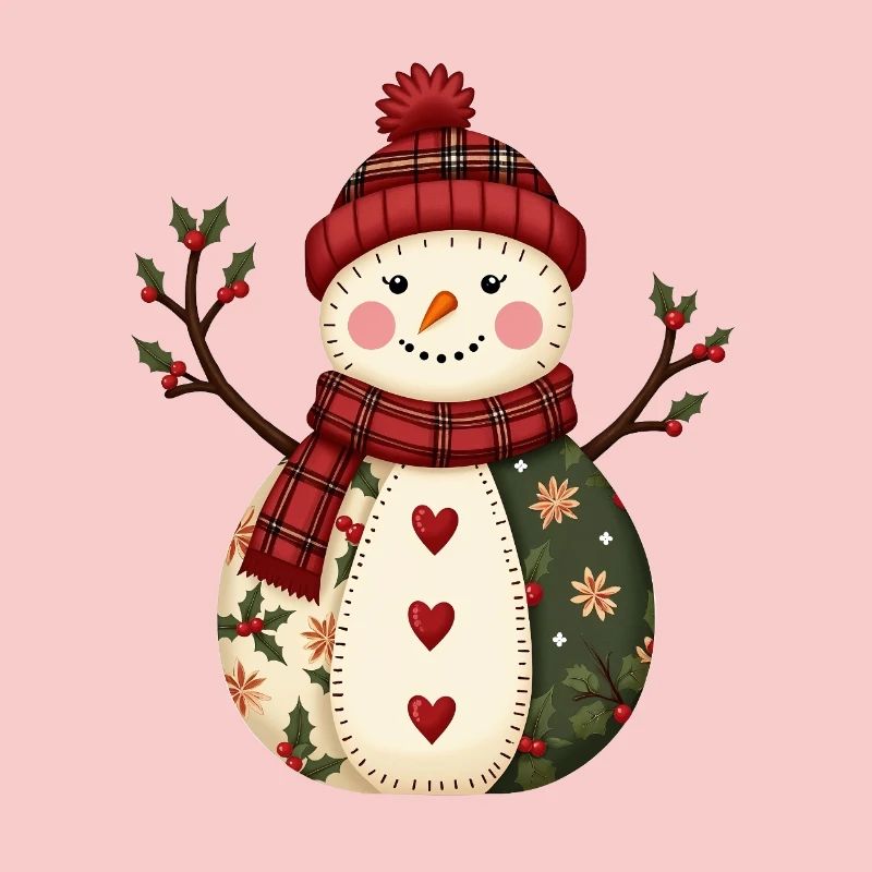 Snowman Christmas Magic Patchwork