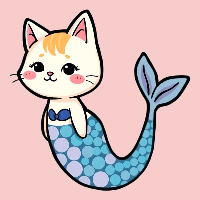Chat comme sirène