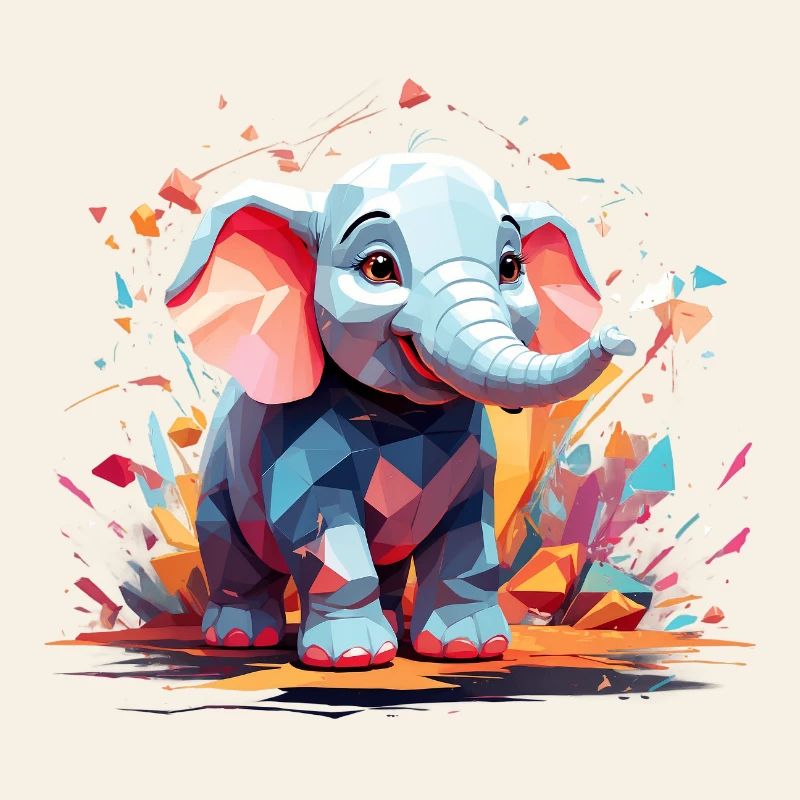 Explosion de couleur d’éléphant