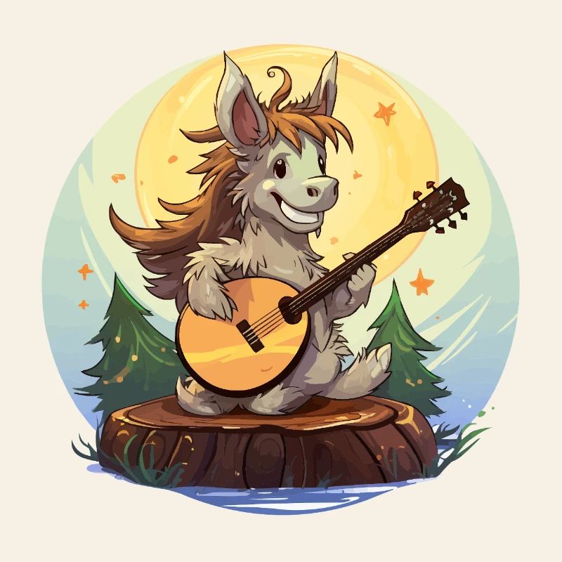 Guitariste de Moonlight Donkey