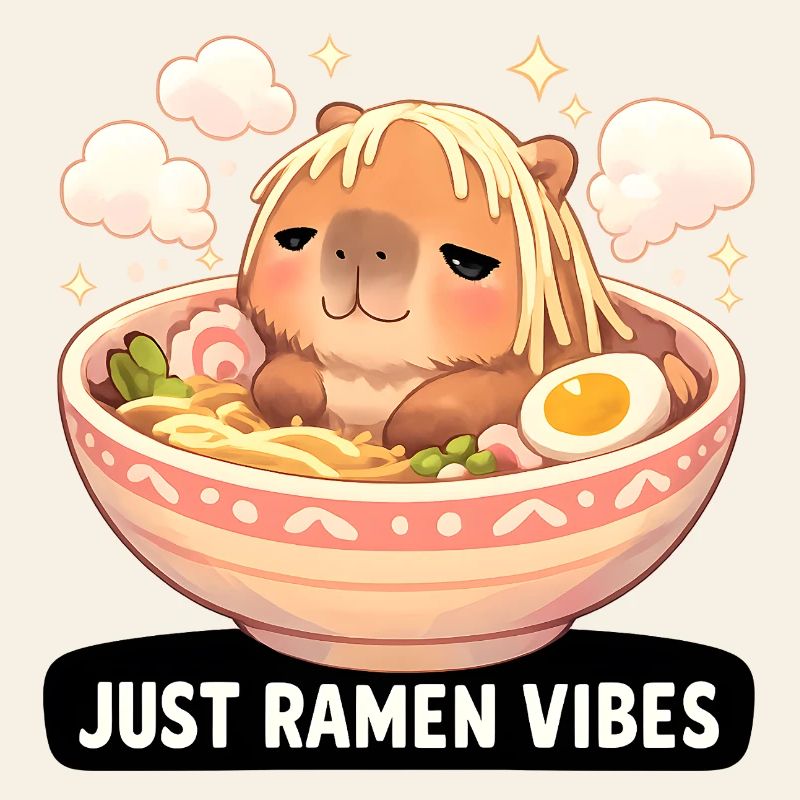 Ambiance capybara avec ramen